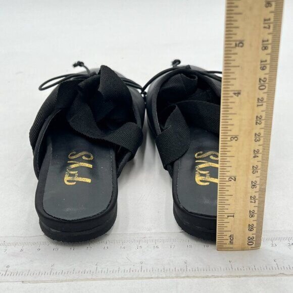 Mules for Women Flats Comfortable,Bow Pointed Toe Womens Mules,Flats Mules Black - Picture 4 of 6